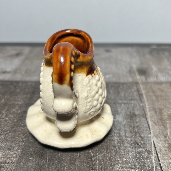 Vintage Florida Oranges Sunshine Mini creamer pitcher brown Ceramic Souvenir - Picture 2 of 4